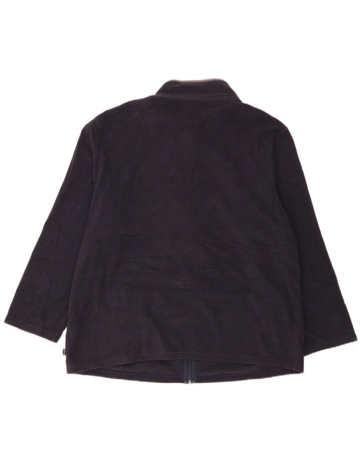Jachetă fleece pentru bărbați Marks & Spencer, cu ajustare normală, UK 40, mare, bleumarin