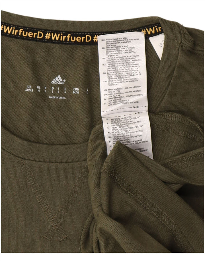 Top cu mânecă lungă pentru bărbați ADIDAS Jocurile Olimpice Marea Britanie 40/42 Mediu Kaki Poliester