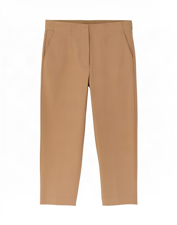 Pantaloni drepti Capri pentru femei Marks & Spencer UK 10 Small W28 L21 Bej