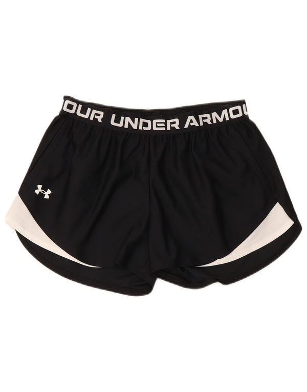 Pantaloni scurți sport grafic Under Armour pentru femei UK 12 Medium Black Sports