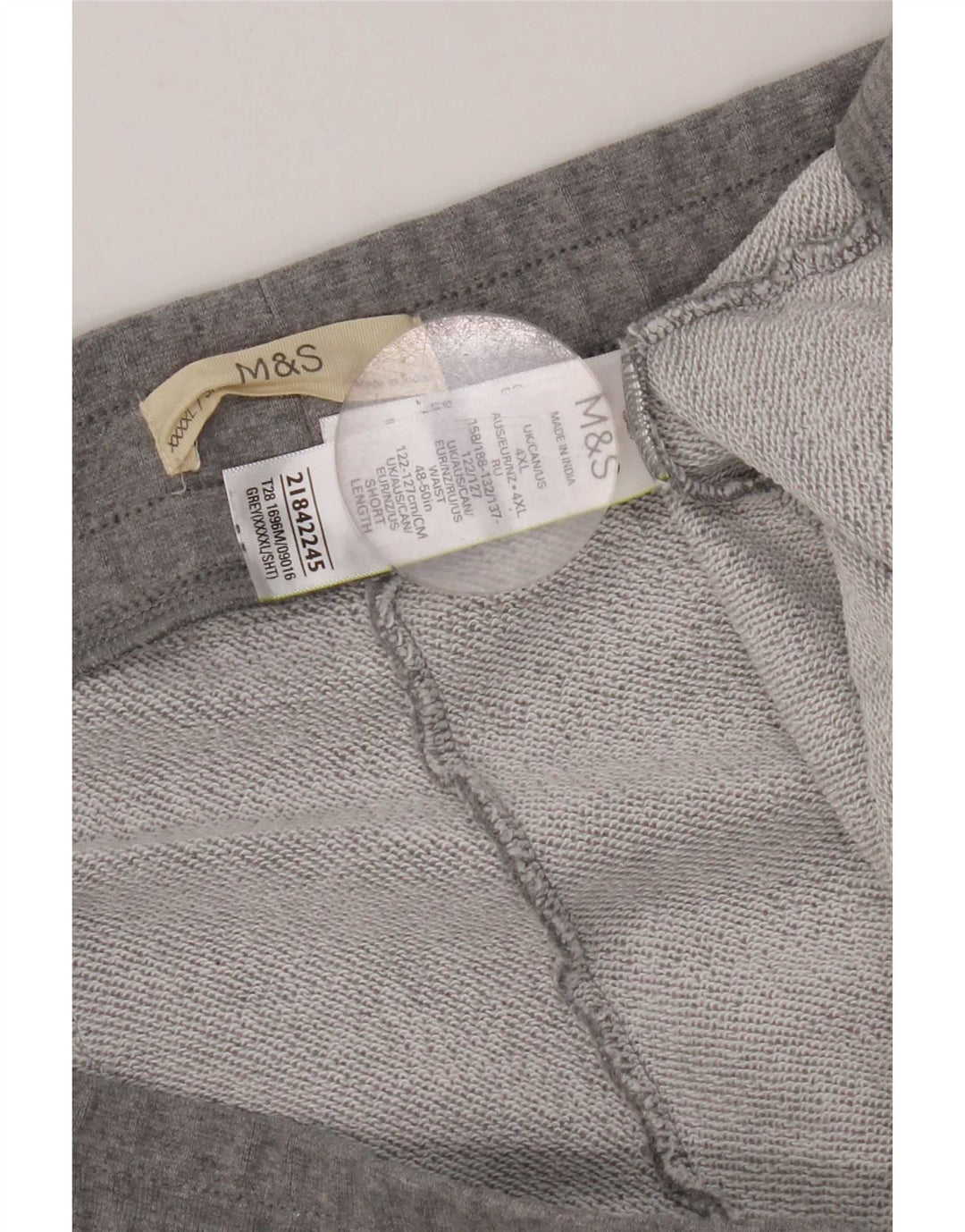 Pantaloni de trening pentru bărbați Marks & Spencer, bumbac gri 4XL