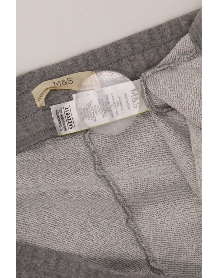 Pantaloni de trening pentru bărbați Marks & Spencer, bumbac gri 4XL