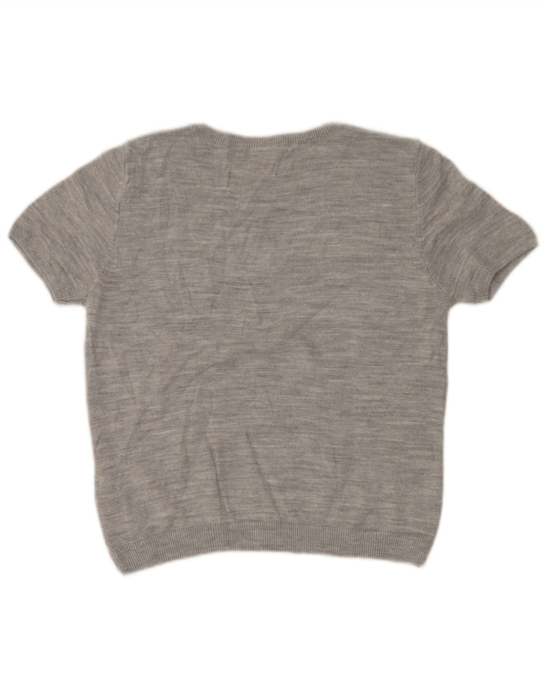 MARKS & SPENCER Pulover Crop Crew Deck pentru femei UK 12 Gri mediu