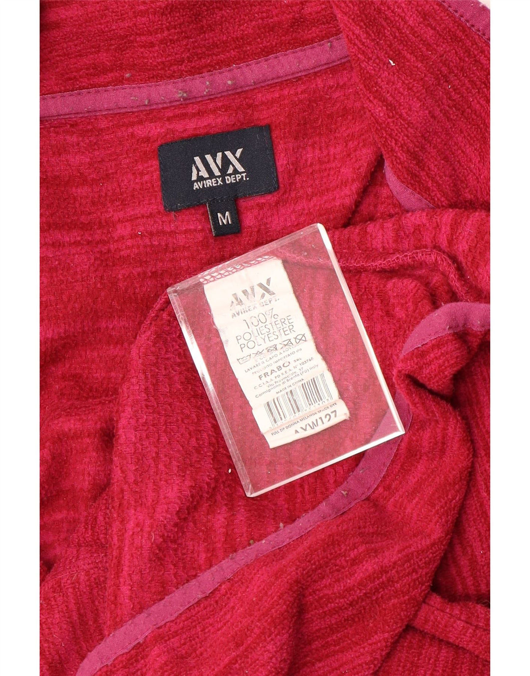 Jachetă fleece pentru femei AVIREX UK 14 Medium Pink Pinstripe Poliester