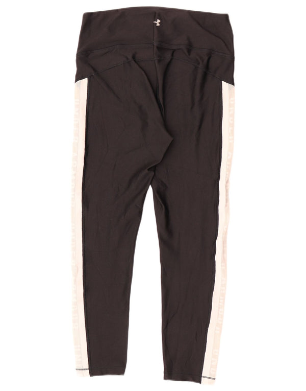 Leggings capri grafic Under Armour pentru femei UK 12 Medium Black Colorblock