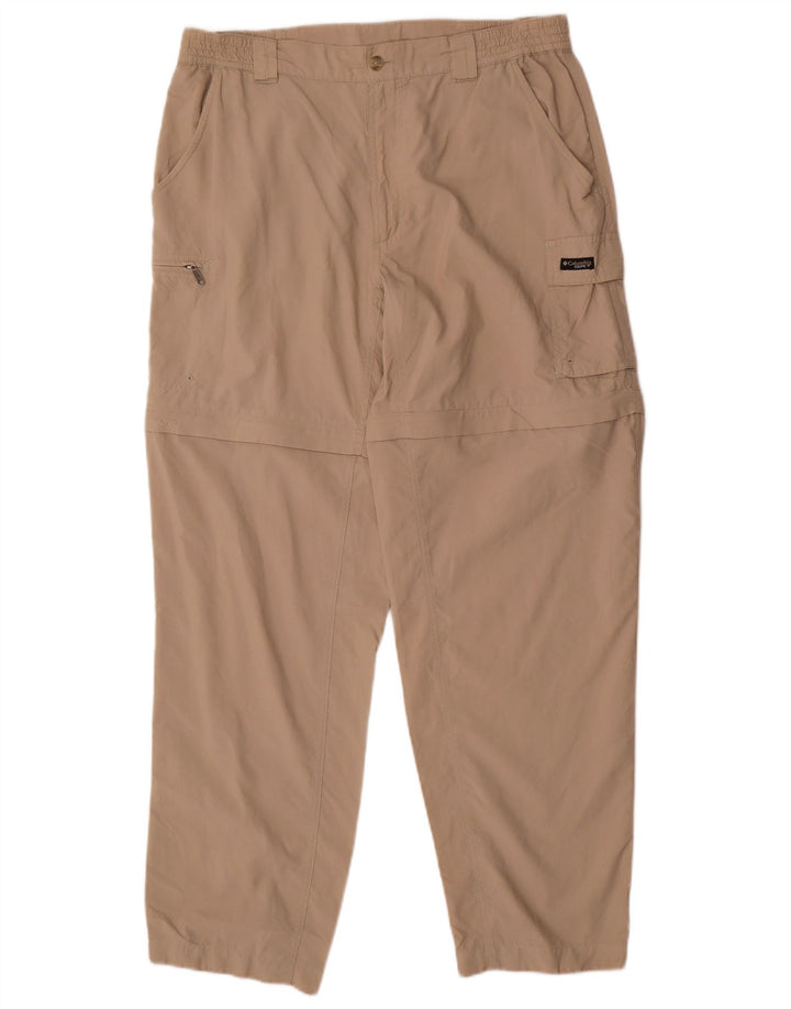 COLUMBIA Pantaloni cargo drepți pentru femei L32 L30 Bej Poliester