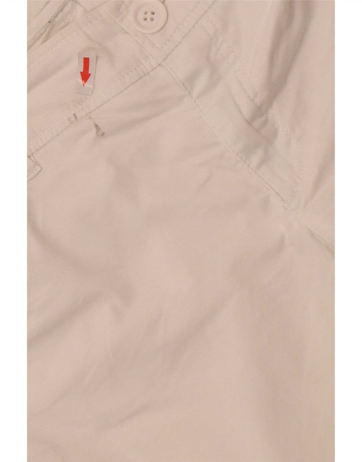 Pantaloni casual pentru femei Benetton Bootcut IT 44 Medium L32 L32 Bumbac alb