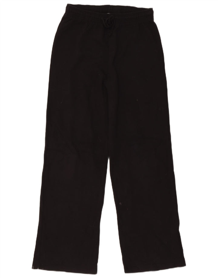 Pantaloni de trening Zara pentru femei UK 12, bumbac mediu negru