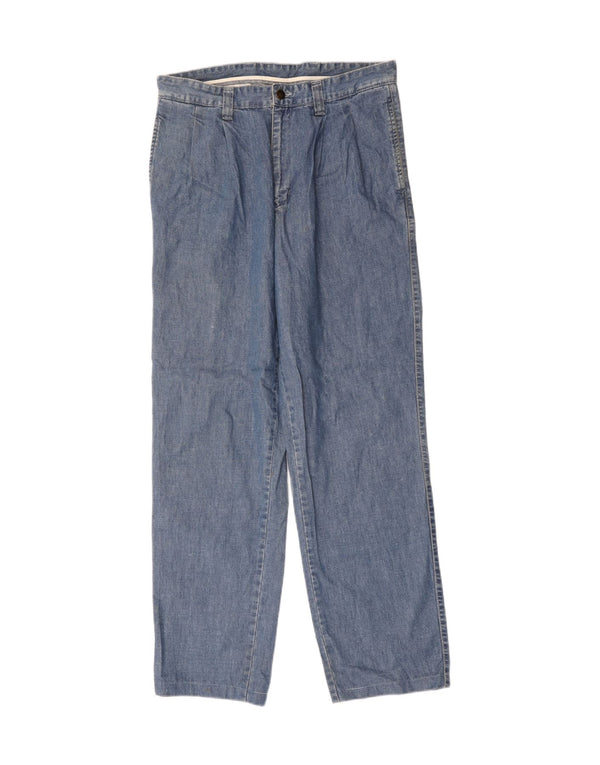 Blugi drepți de damă Vintage W33 L34 Albastru