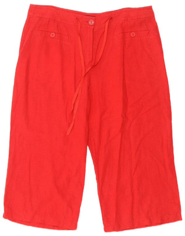 Bermude pentru femei Marks & Spencer UK 16 Large W34 Red Linen