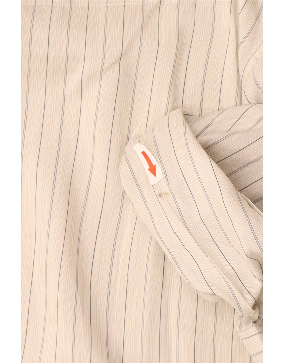 Cămașă Vintage pentru bărbați Mărimea 42 16 1/2 Mătase mare cu dungi gri