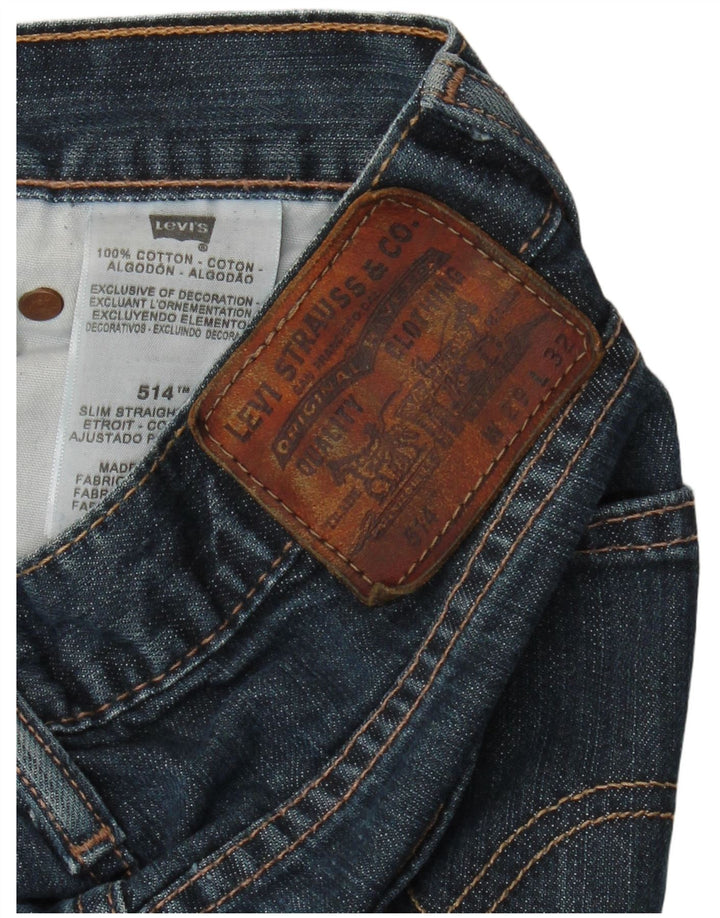 Blugi Levi's 514 Straight Slim W29 L32 Bumbac albastru