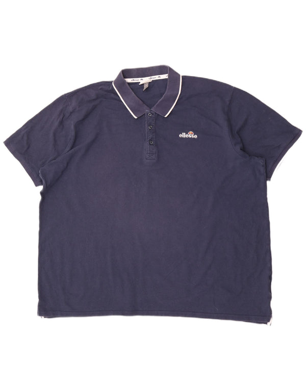 Tricou polo pentru bărbați Ellesse 3XL, bumbac bleumarin