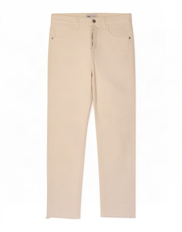Blugi Zara femeie cu talie înaltă EU 36 XS W26 L27 bumbac alb