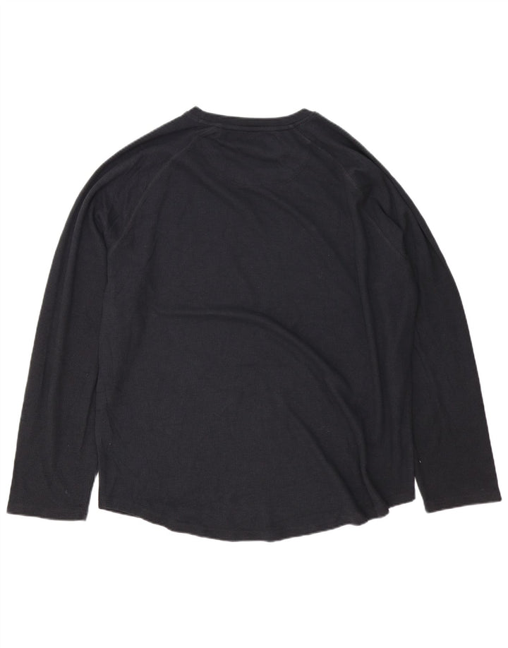 Crew Clothing Top pentru bărbați cu mânecă lungă 2XL bumbac negru