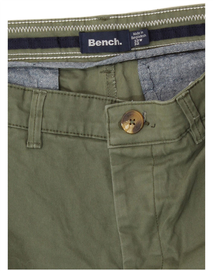 Pantaloni scurți chino pentru bărbați Bench W32, bumbac mediu kaki