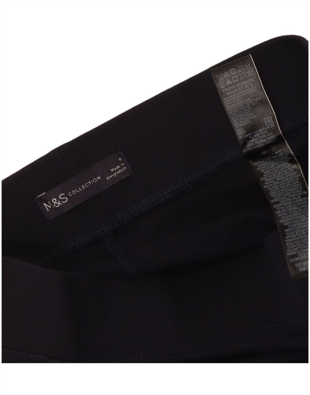 Pantaloni de trening pentru femei Marks & Spencer UK 8 mic Bumbac bleumarin