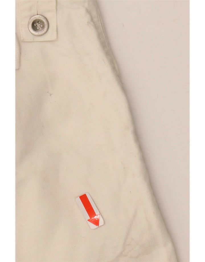 Gaudi Mens Cargo Shorts XL W38 White Bumbac