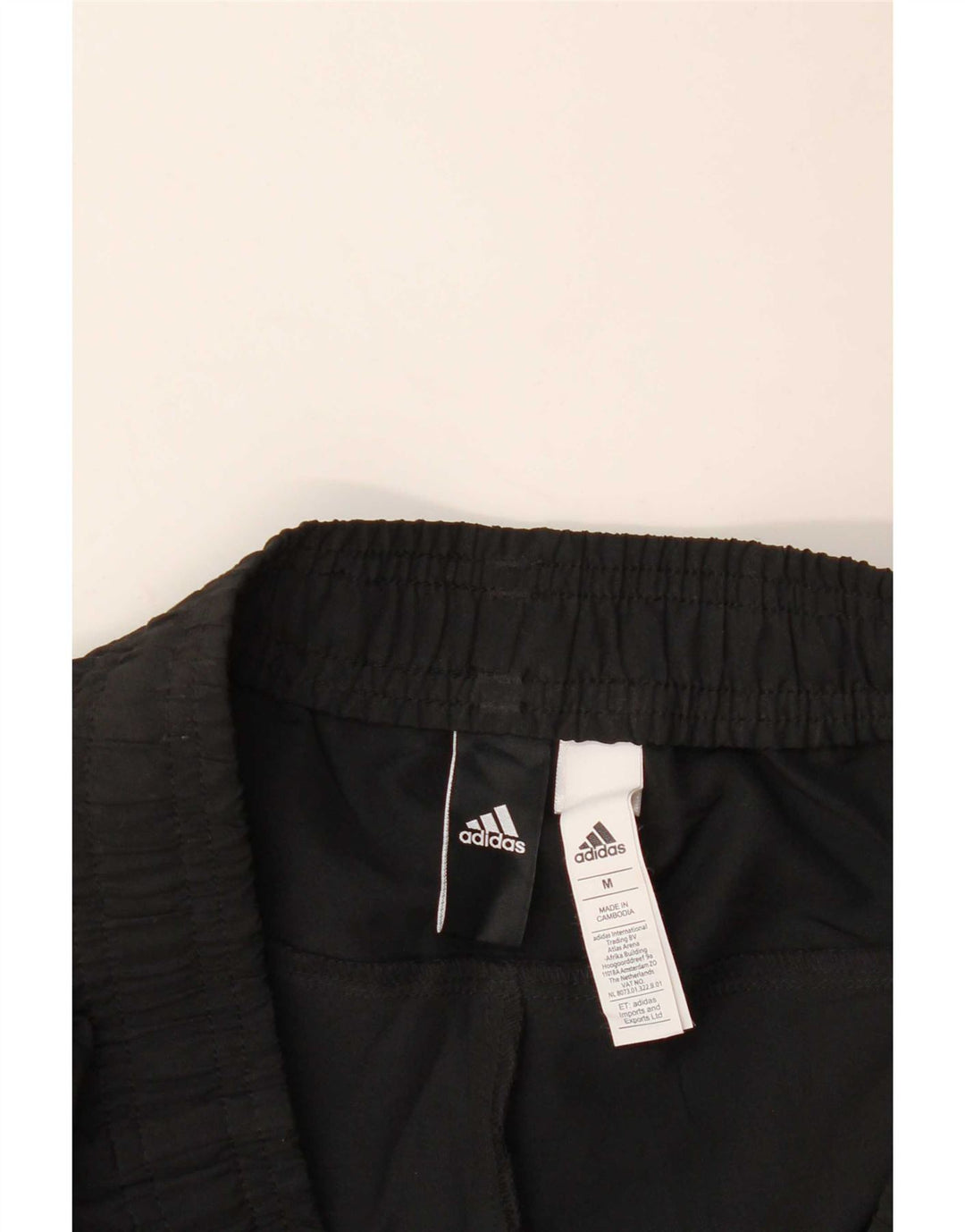 Pantaloni de trening Adidas pentru bărbați Joggeri poliester mediu negru