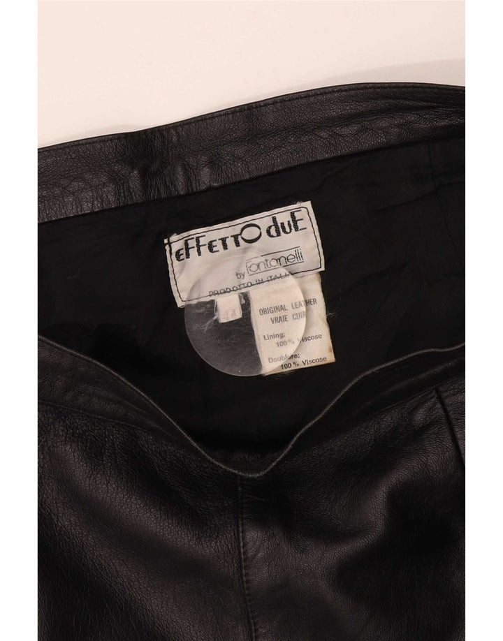 Fusta de piele pentru femei Fontanelli IT 44 Medium W28 Negru