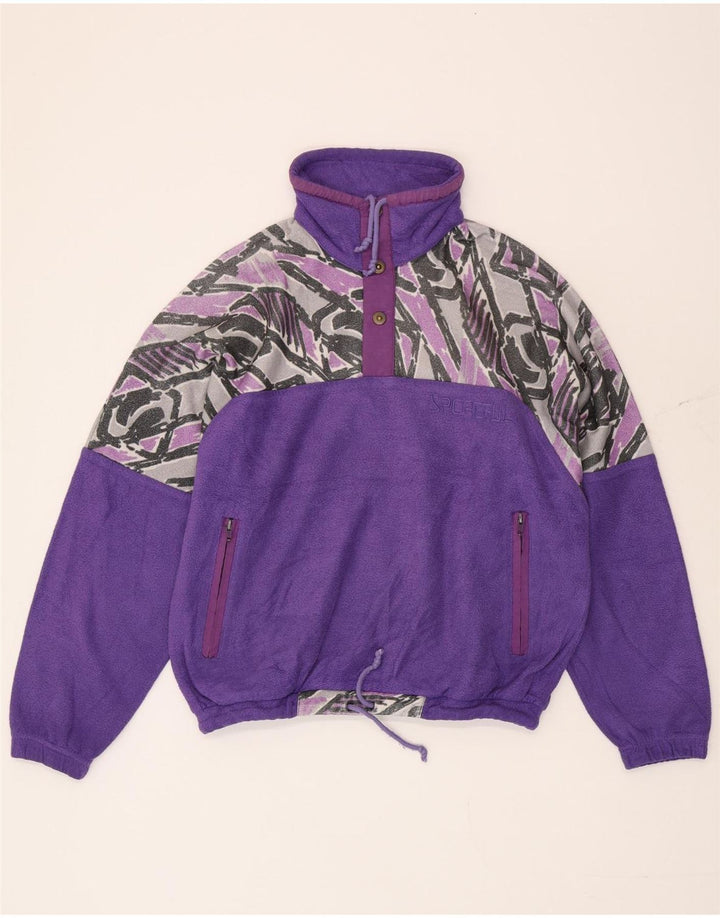 Pulover din lână Sportful pentru bărbați cu model abstract IT 48 violet mediu