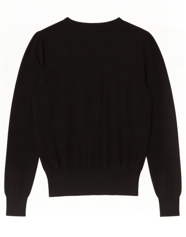 Pulover cardigan pentru femei Marks & Spencer UK 14 mare, negru, viscoză