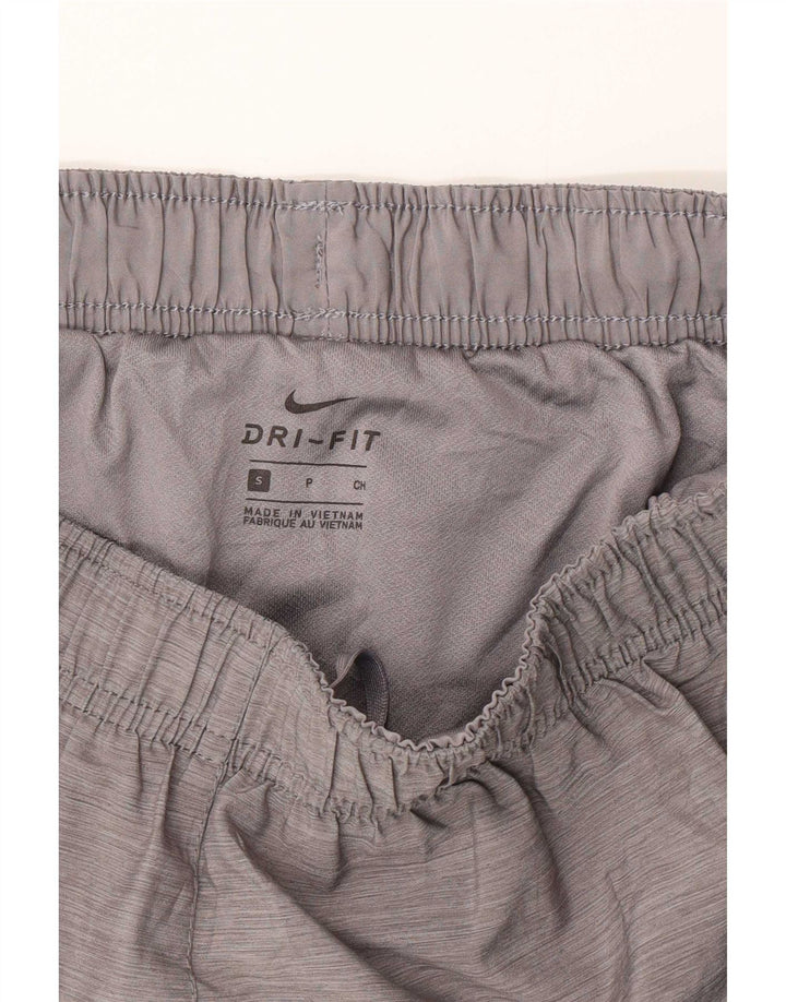 Pantaloni scurti sport Nike pentru femei UK 8 Small, gri, poliester cu pături