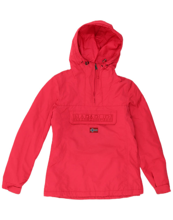 Jachetă Anorak cu glugă supradimensionată pentru femei Napapijri UK 10 Small Red