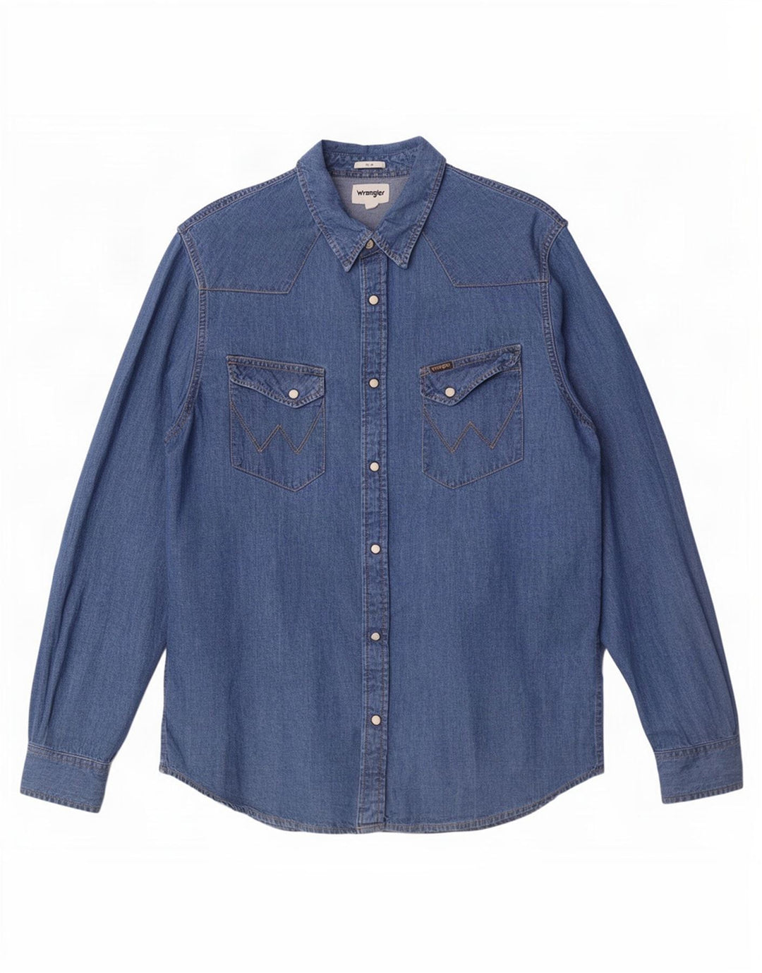 Cămașă din blugi pentru bărbați Wrangler, mare, albastru, bumbac