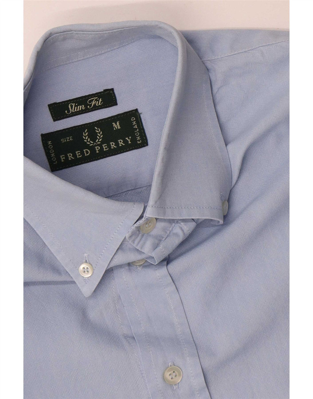 FRED PERRY Cămașă Slim Fit pentru bărbați, bumbac albastru mediu