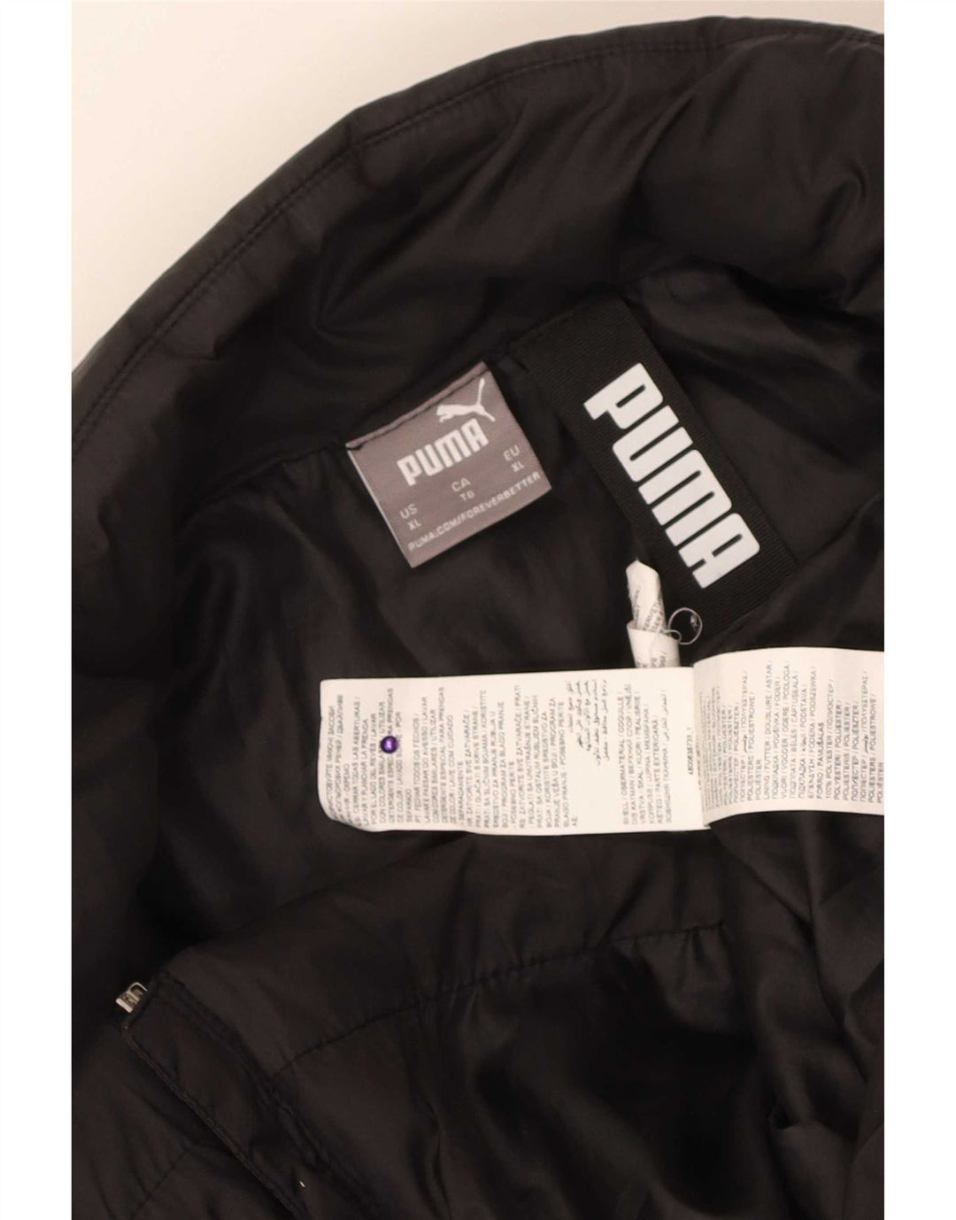 Jachetă căptușită pentru bărbați Puma UK 42 XL poliester negru