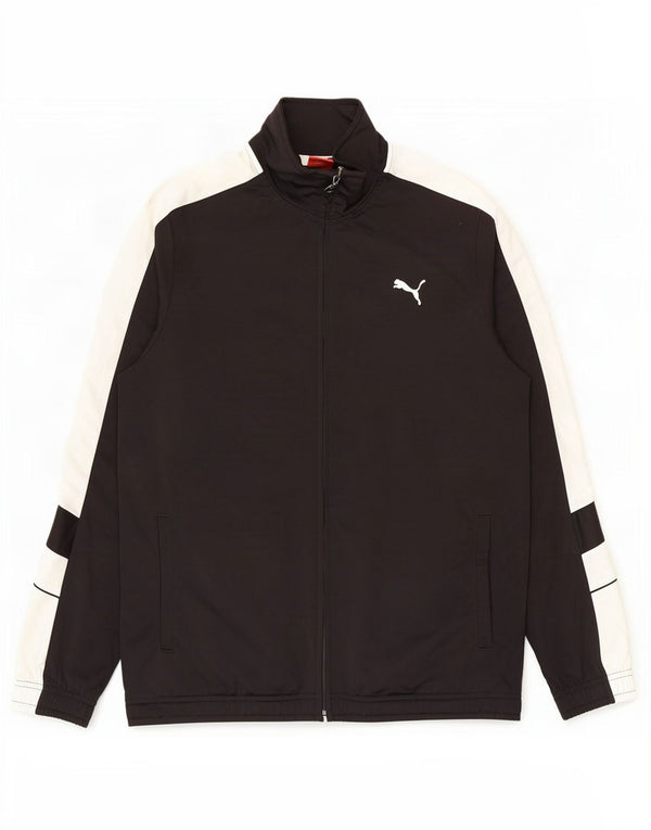 Jachetă de trening pentru bărbați Puma, mediu negru, color block