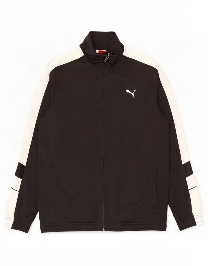 Jachetă de trening pentru bărbați Puma, mediu negru, color block