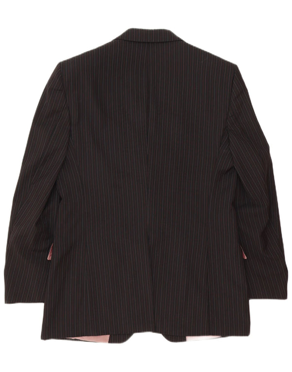 Blazer pentru bărbați Hugo Boss, cu 3 nasturi, IT 52 XL, lână neagră, clasică