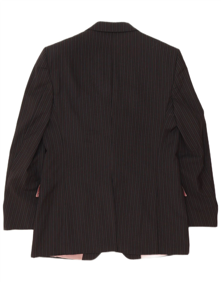 Blazer pentru bărbați Hugo Boss, cu 3 nasturi, IT 52 XL, lână neagră, clasică