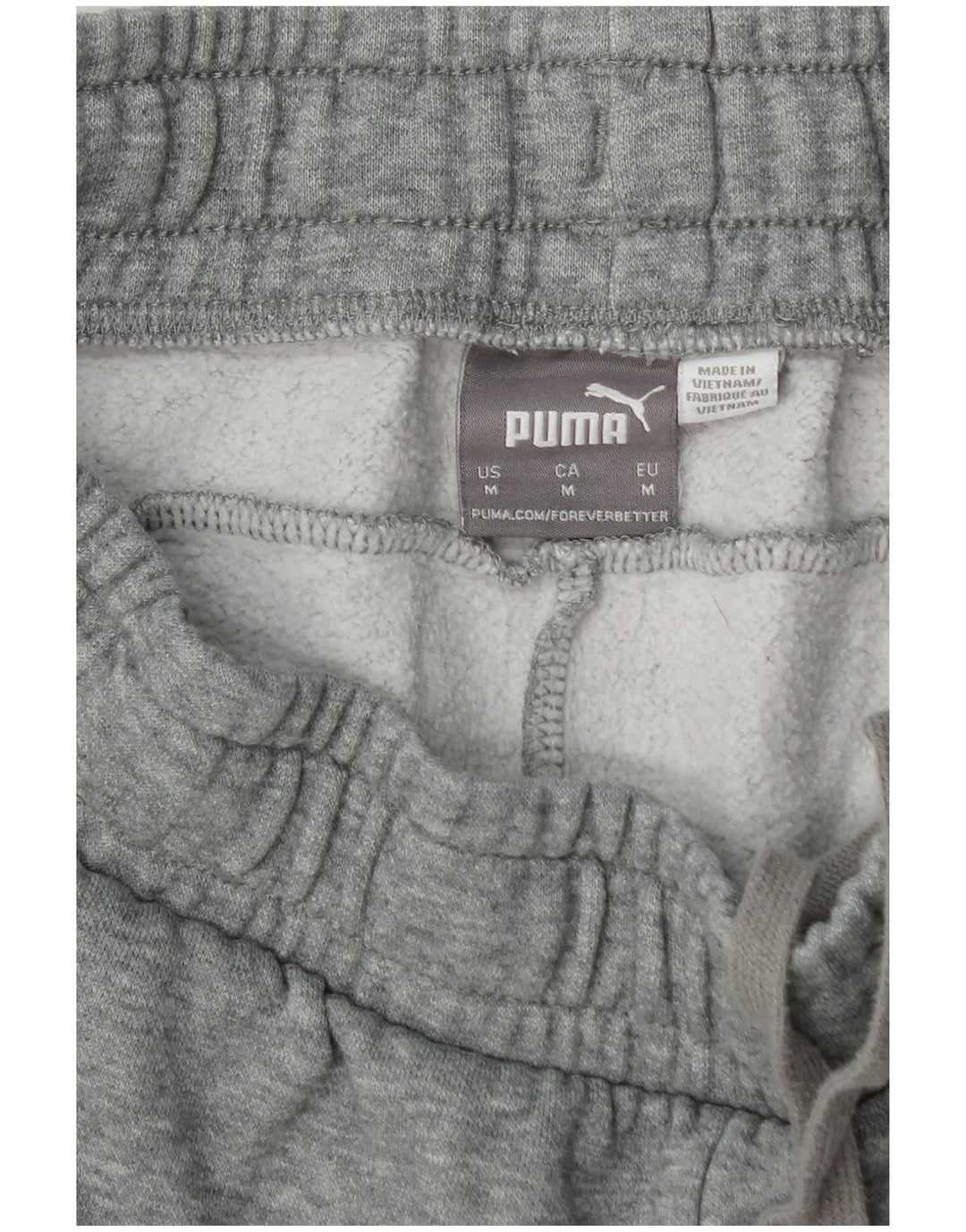 Pantaloni de trening PUMA pentru bărbați Joggeri din bumbac gri mediu