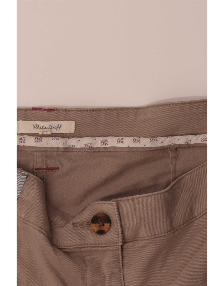 White Stuff Pantaloni scurți pentru femei UK 12 Medium W34 Beige Bumbac