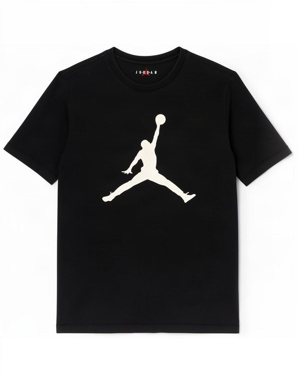 Tricou grafic Jordan pentru bărbați, cu croiala standard, top, mediu, negru, bumbac
