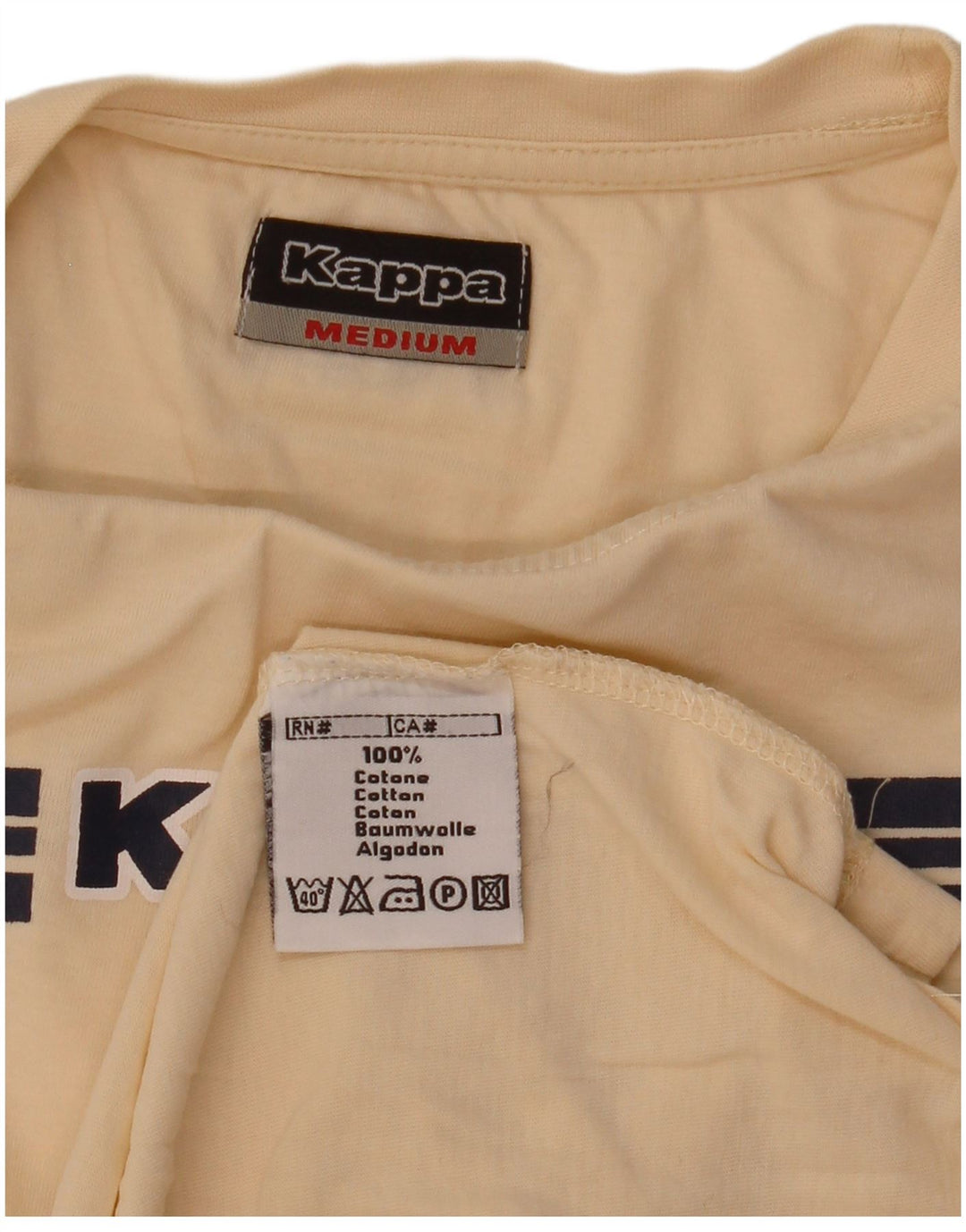 Tricou grafic pentru bărbați Kappa Top Medium Bej Bumbac