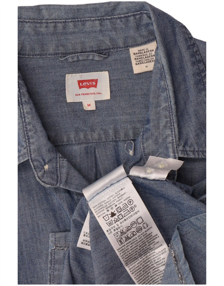 Cămașă pentru bărbați LEVI'S, bumbac albastru mediu