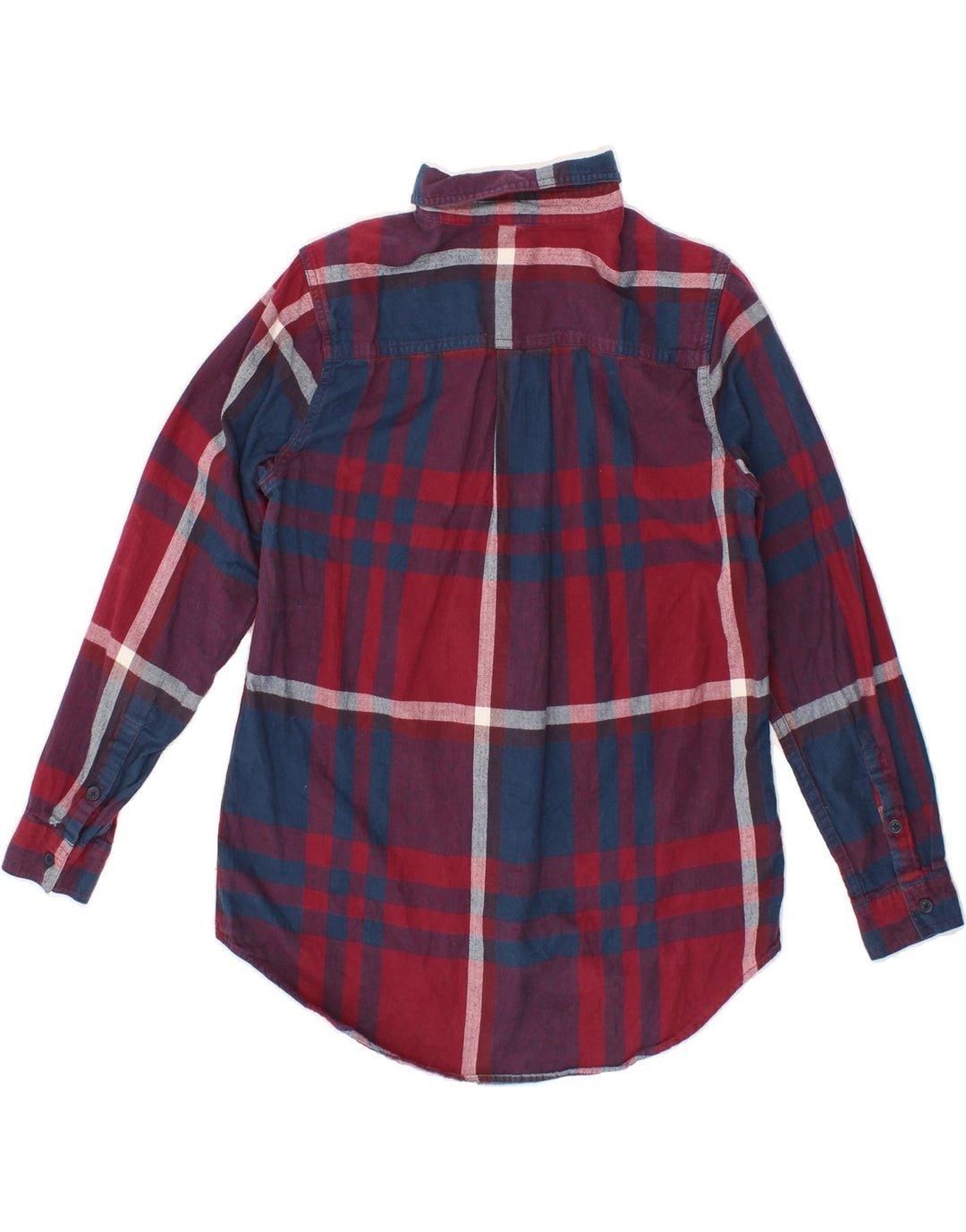 EDDIE BAUER Womens Flannel Shirt UK 10 Small Red Check Cotton Vintage Eddie Bauer and Second-Hand Eddie Bauer from Messina Hembry 