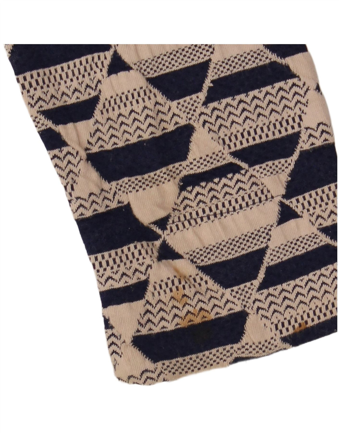 WHITE STUFF Rochie de damă cu mâneci 3/4 Mâneci Mărimea UK 8 Mic Bej Geometric