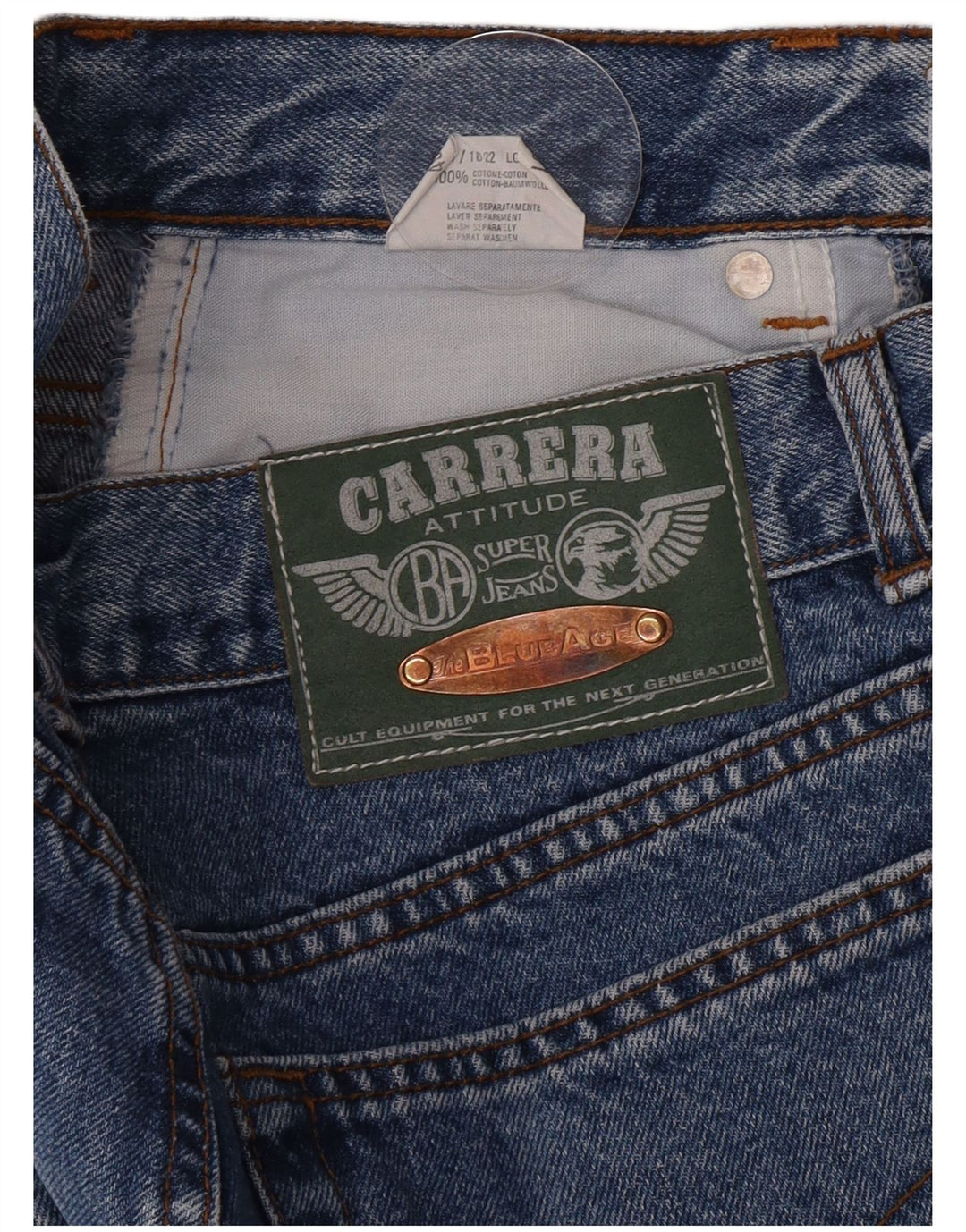 Blugi drepti pentru femei Carrera W31 L30 Bumbac albastru