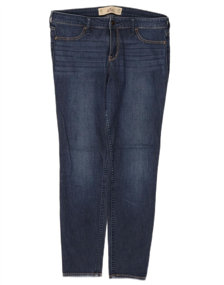 Blugi cu jambiere pentru femei HOLLISTER US 9 Medium W29 L27 Bumbac albastru