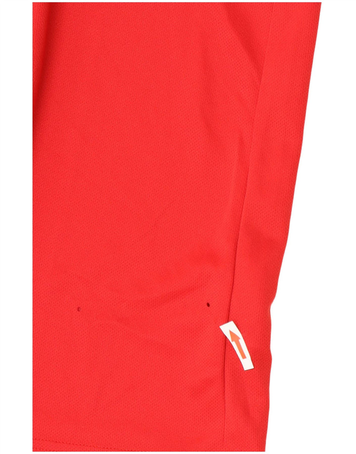 Tricou pentru bărbați Adidas Aeroready Top Mediu Roșu Colorblock Poliester