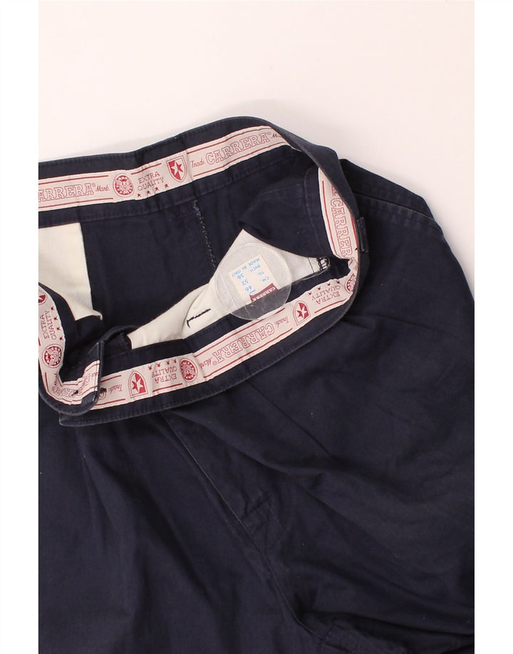 CARRERA Mens Pegged Chino Shorts W36 Large Navy Blue Cotton Vintage Carrera and Second-Hand Carrera from Messina Hembry 