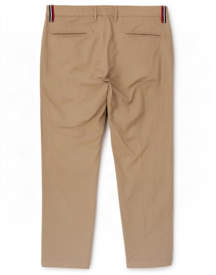 Pantaloni tăiați pentru femei Fred Perry L31 L25 bumbac bej