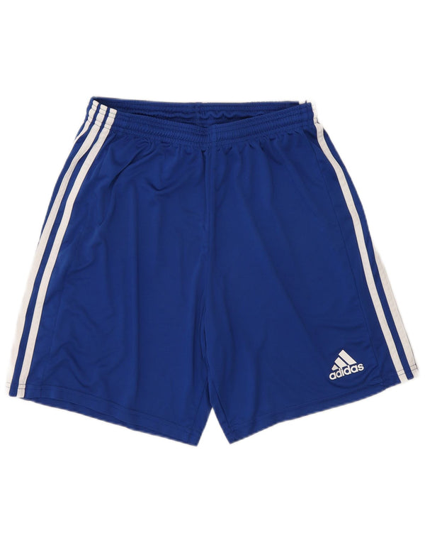 Pantaloni scurți sport pentru bărbați Adidas, mari, albastru, poliester