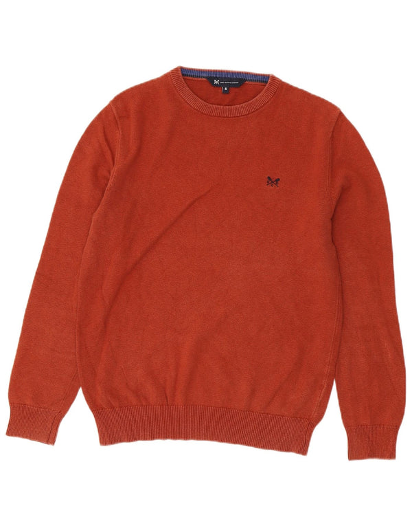 CREW CLOTHING Pulover pentru bărbați cu gât crew pulover Bumbac portocaliu mic