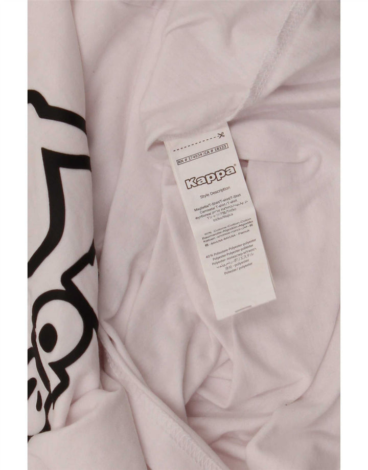 Tricou grafic pentru bărbați Kappa Top Medium White Bumbac